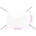 vidaXL Obdĺžniková sieťka na seno 2ks biela 150x90 cm PP