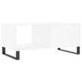 vidaXL Konferenčný stolík biely 90x50x40 cm kompozitné drevo