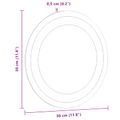vidaXL Zrkadlo do kúpeľne s LED Priehľadná Ø 30 cm tvrdené sklo