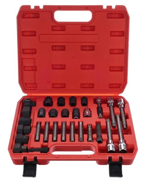 Sada na montáž a demontáž remeníc alternátora MECHANIC PULLEY SET 4, 30 ks SIXTOL