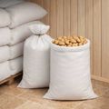 vidaXL Tkaninové vrecia 50 ks Biela 65 x 105 cm PP