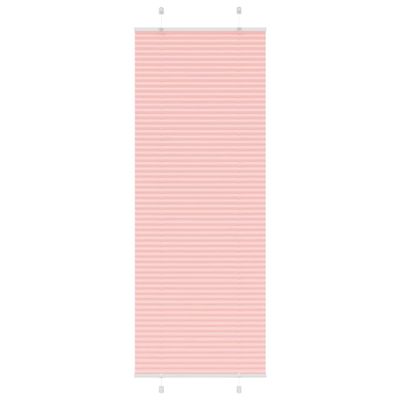 vidaXL Plisovaná roleta ružová 80x200 cm šírka látky 79,4 cm polyester