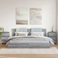 vidaXL Nočné stolíky 2ks sivý dub sonoma 40x35x62,5cm spracované drevo