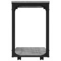 vidaXL Bočný stolík s kolieskami sivý sonoma 50x35x55,5cm sprac. drevo