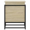 vidaXL Úložný box s vekom dub sonoma 40x40x51,5 cm kompozitné drevo