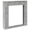vidaXL Obloženie krbu betónovosivé 100x20x100 cm kompozitné drevo