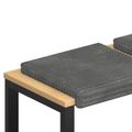 vidaXL Vankúš na lavičku 4 ks Pl plush kord Svetlosivá Hĺbka 35 cm
