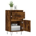 vidaXL Komody 2 ks dymový dub 40x35x70 cm kompozitné drevo