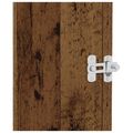 vidaXL Zámok dverí 2 ks Strieborná 70 x 8 mm Oceľ