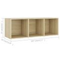 vidaXL TV skrinky 4 ks dub sonoma 107x35x37 cm drevotrieska