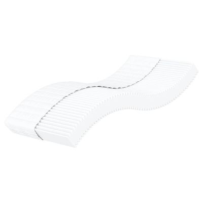vidaXL Penový matrac biely 100x210 cm tvrdosť H2 H3
