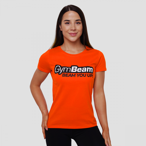 Dámske Tričko Beam Orange - GymBeam, veľkosť L, veľkosť oblečenia L