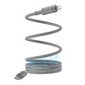 Magnetický kábel yesido CA172L 27W type-c/lightning 1M 3A sivý
