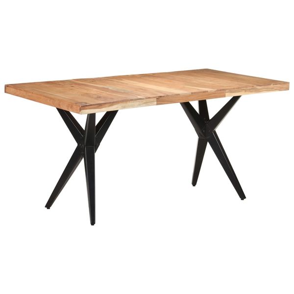 vidaXL Jedálenský stôl 160x80x76 cm masívne akáciové drevo