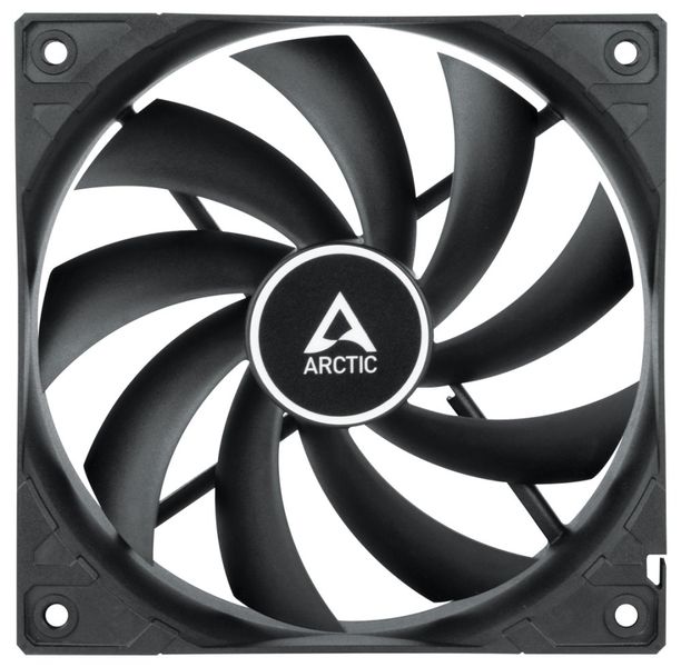 ARCTIC F12 PWM PST ventilátor 120 mm / PWM / PST / čierny Ventilátor, 120 mm, FDB ložisko, 4-pin PWM, PST, výška 25 mm, čierny