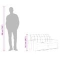 vidaXL 2-miestna pohovka tmavosivá 140 cm látka