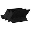 vidaXL Regál na časopisy Čierny dub 53 x 40 x 28,5 cm Kompozitné drevo