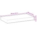 vidaXL Plávajúce police 4 ks 40x20x4 cm neošetrené masívne drevo akácia