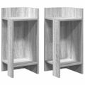 vidaXL Bočné stolíky 2 ks s policou sivý dub sonoma 25,5x27x60 cm