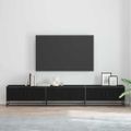 vidaXL TV jednotky 240 x 35 x 41 cm Čierny dub Kompozitné drevo