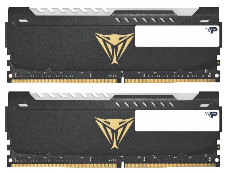Patriot Viper/DDR4/16GB/3600MHz/CL20/2x8GB/RGB/Black Operacní pamet, DDR4, 16GB (2x 8GB kit), 3600MHz, CL20, RGB LED podsvícení, s chladicem, cerná