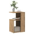 VidaXL Príručný stolík Dub Artisan 36x30x56 cm Upravené drevo