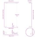 vidaXL Nohy barového stola v tvare U, 2 ks, antracitové, 40 x (90-91) cm, oceľové
