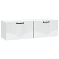 vidaXL Nástenná TV skrinka Biela 98 x 31 x 30 cm Kompozitné drevo