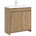 vidaXL Skriňa pod umývadlo do kúpeľne Dub artisan 78,5 x 37,5 x 81 cm