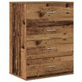 vidaXL Servírovacia skriňa Staré drevo 60 x 39 x 80 cm