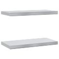 vidaXL Nástenné police 2 ks 50x23,5 cm strieborné nehrdzavejúca oceľ