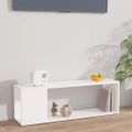 vidaXL TV skrinka, biela 100x24x32 cm, kompozitné drevo