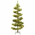 vidaXL Osvetlený špirálový vianočný stromček+stojan, zelený 150cm, PVC