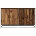 vidaXL Servírovacia skriňa Staré drevo 134 x 35 x 76 cm