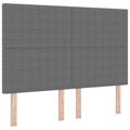 vidaXL LED hlavová doska Svetlosivá 160 cm Kordúrová tkanina