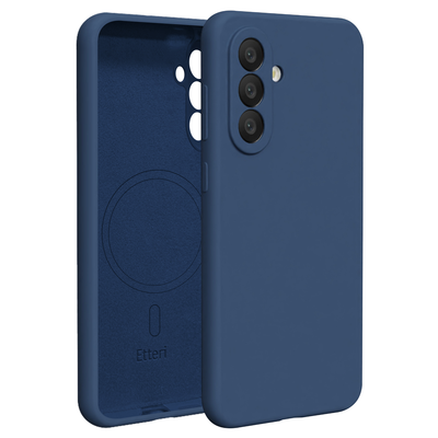 Obal Etteri Silicone Mag pre Samsung Galaxy A37 5G tmavomodrý