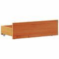 vidaXL Rám postele s matracom a čelom voskovo hnedý 75x190 cm borovica