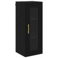 vidaXL Highboard 2 ks Čierny dub 34,5 x 34 x 180 cm Kompozitné drevo