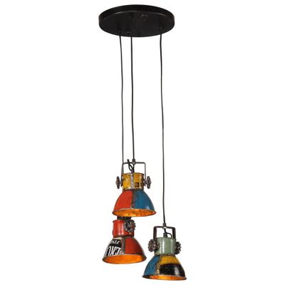 vidaXL Závesná lampa 25 W viacfarebná 30x30x100 cm E27