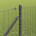 vidaXL Zemný kolík plotového stĺpika 26 ks Sivá