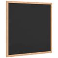 vidaXL Tabuľa s rámom z masívneho borovicového dreva čierna 40x40 cm