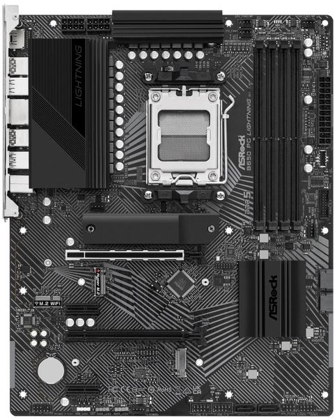ASRock B650 PG Lightning / AMD B650 / AM5 / 4x DDR5 DIMM / 3x M.2 / HDMI / USB-C  / ATX Základná doska, AMD B650, AM5, 4x DDR5 DIMM (max. 128GB), 3x M.2, HDMI, USB typ C, ATX