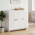vidaXL Servírovacia skriňa Biela 89 x 34,5 x 80 cm Kompozitné drevo