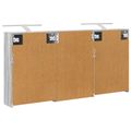 vidaXL Set kabinetov do kúpeľne 3 ks 126 x 16 x 62.5 cm