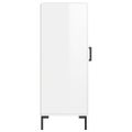 vidaXL Komoda lesklá biela 34,5x34x90 cm spracované drevo