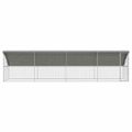vidaXL Klietka pre sliepky 4 ks Strieborná 800 x 200 x 200 cm