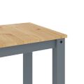 vidaXL Jedálenský stôl PANAMA sivý 112x60x75 cm borovicový masív