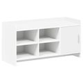 vidaXL Skriňa na topánky Biela 100 x 39,5 x 51 cm Kompozitné drevo