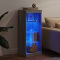 vidaXL Komoda s LED svetlami sivá sonoma 41x37x100 cm