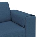 vidaXL Pohovka do obývačky Modrá 250 x 77 x 76 cm Polyester